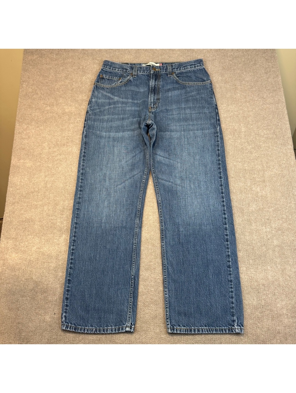 Levi's 569 Loose Straight Jeans Blue Mens W34 L34 (Fits 34x32) Wide Leg Baggy